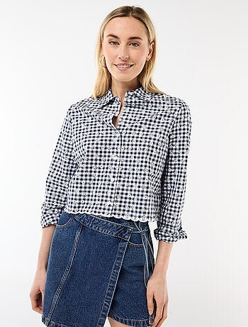 Chemise avec broderies all over