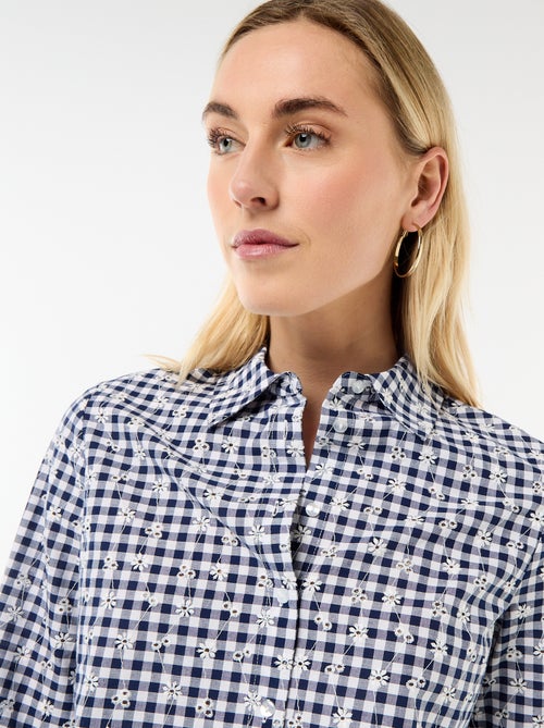 Chemise avec broderies all over - Kiabi