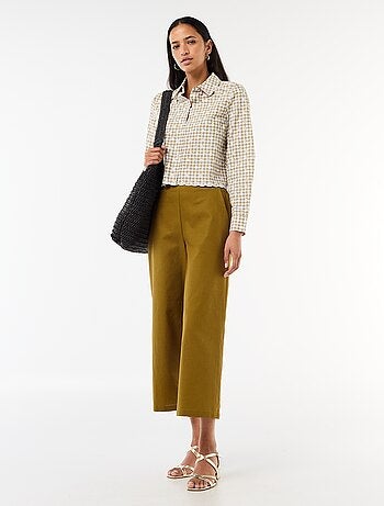 Chemise avec broderies all over