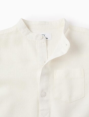 Chemise avec Col Mao et Passants