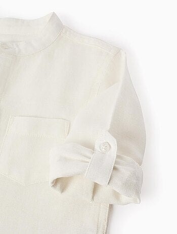 Chemise avec Col Mao et Passants