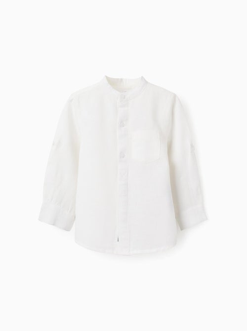 Chemise avec Col Mao et Passants - Kiabi
