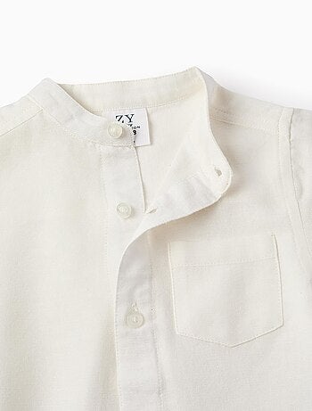 Chemise avec Col Mao et Poche