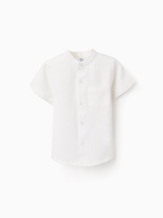 Chemise avec Col Mao et Poche