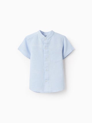 Chemise avec Col Mao et Poche