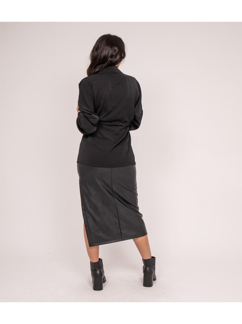 Chemise avec cordon ORELLE Noir - Kiabi