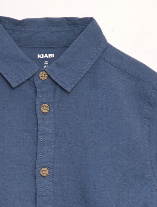 Chemise avec retroussables - Kiabi