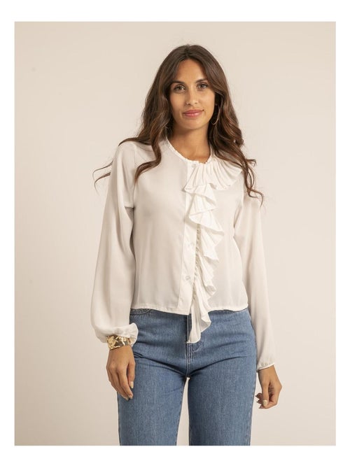 Chemise avec volant ODILE - Kiabi