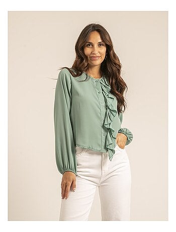 Chemise avec volant ODILE