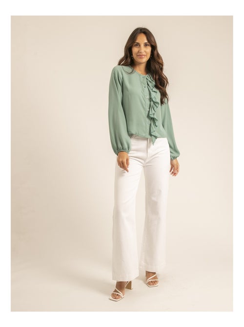 Chemise avec volant ODILE - Kiabi