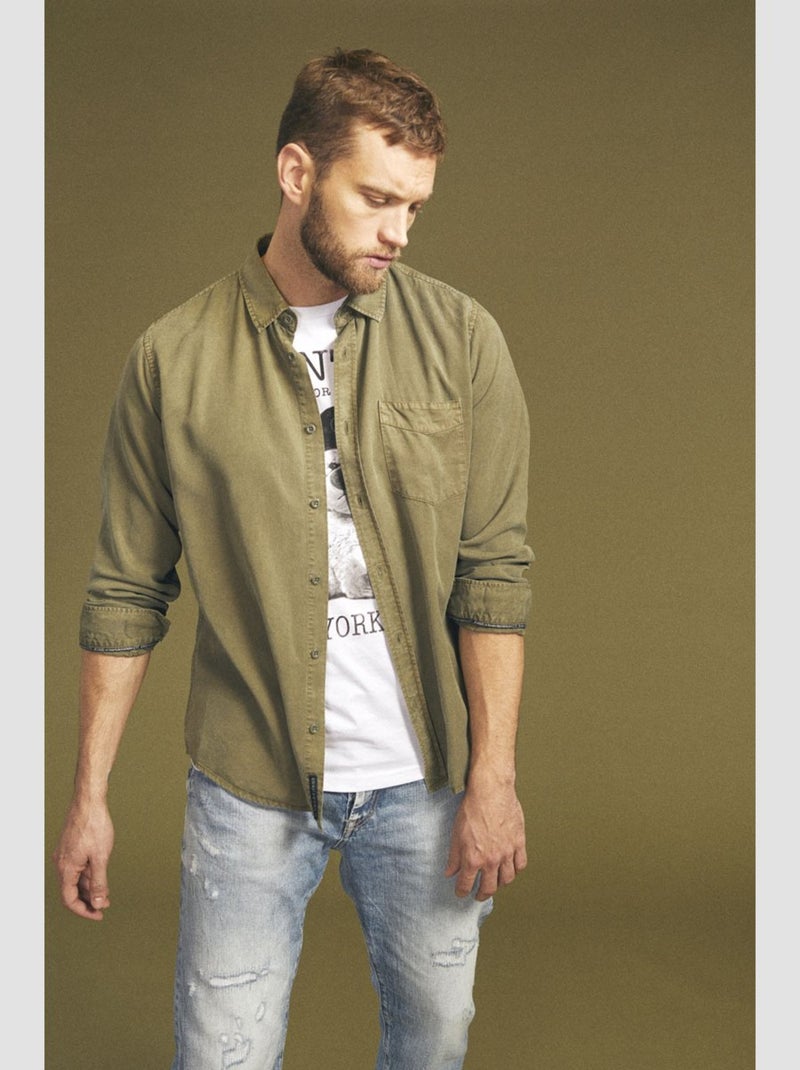 Chemise BALT 'Le Temps Des Cerises' Vert - Kiabi
