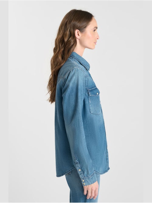 Chemise barbara en jeans 'le temps des cerises' - Kiabi