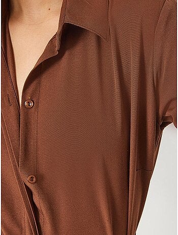 Chemise basique coupe régulière bianco lucci