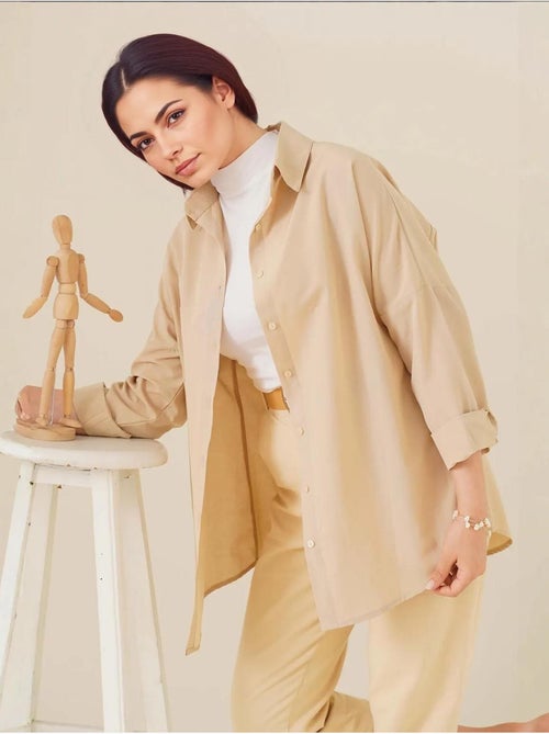 Chemise basique oversize bdart - Kiabi Chemise basique oversize bdart - Kiabi