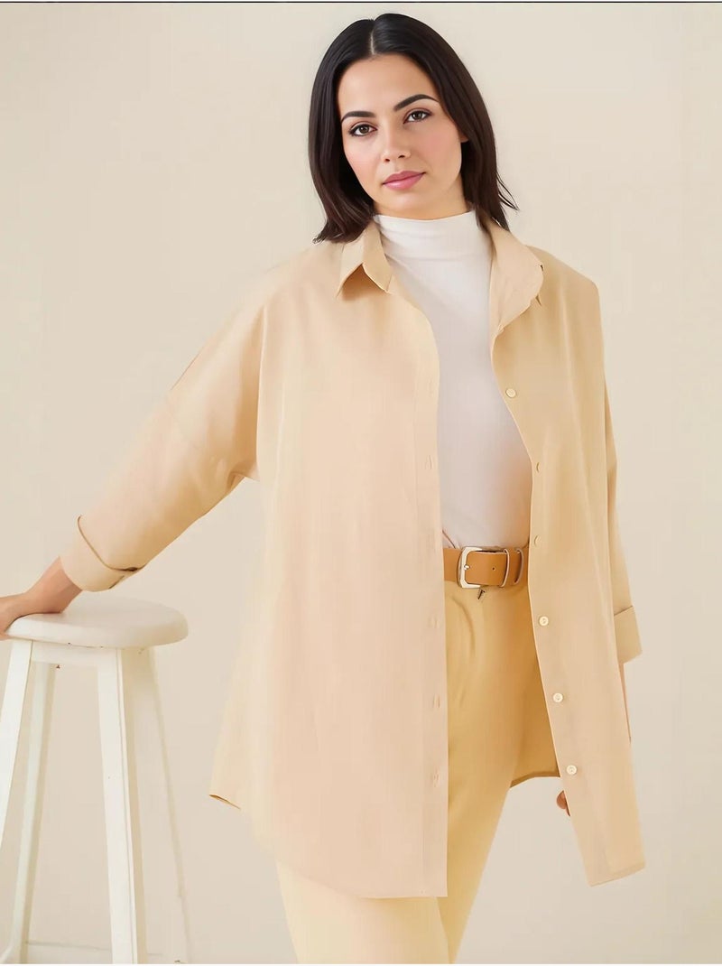 Chemise basique oversize bdart Beige argile - Kiabi