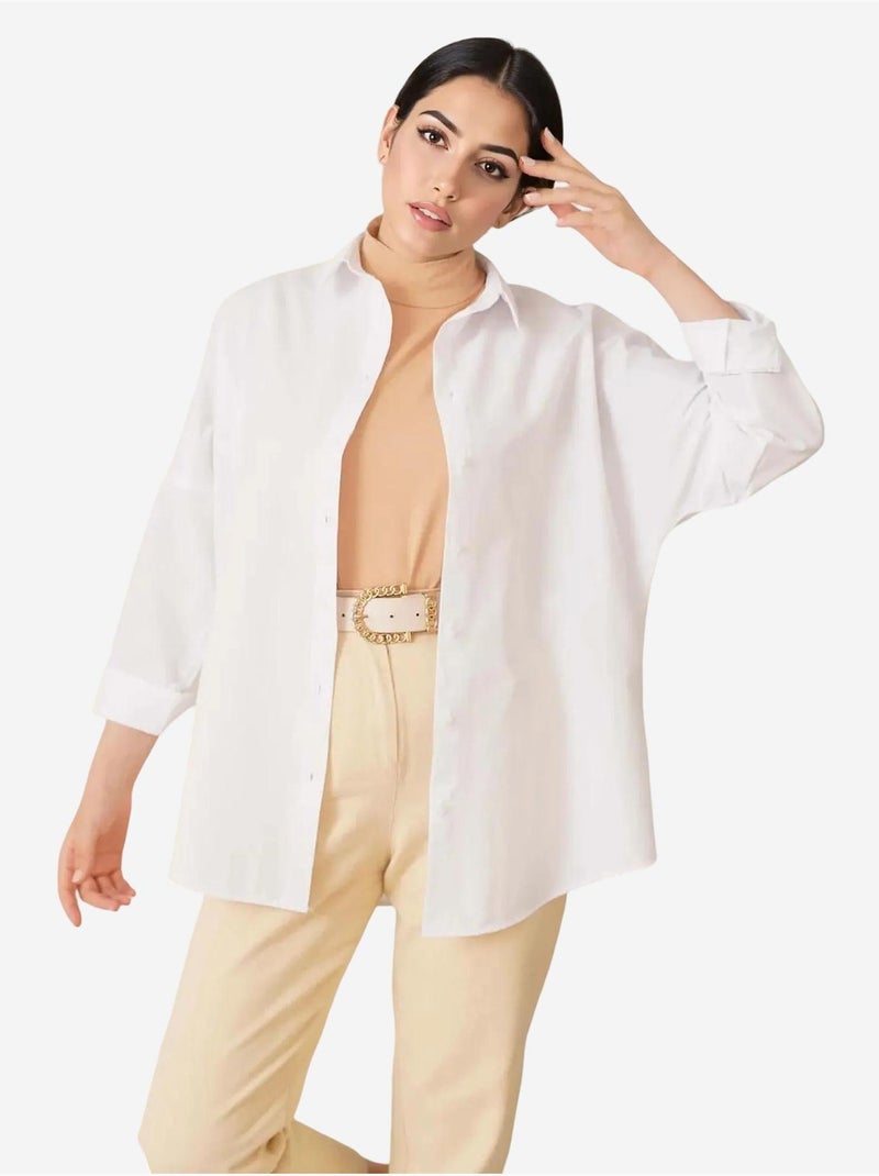 Chemise basique oversize bdart Blanc - Kiabi
