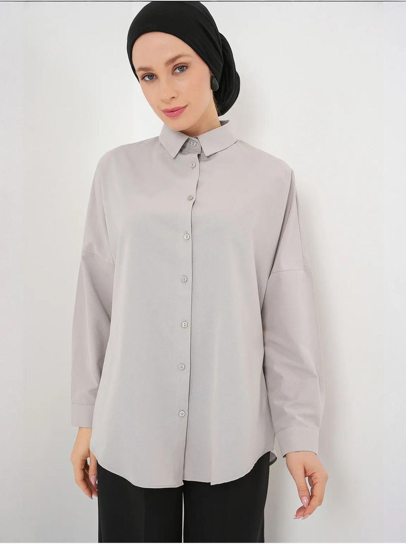 Chemise basique oversize bdart Gris clair - Kiabi