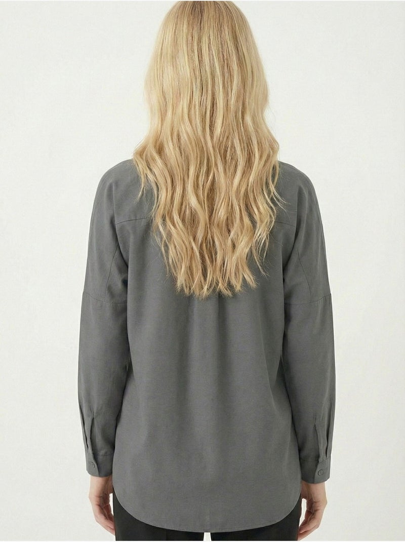Chemise basique oversize bdart Gris Noir - Kiabi