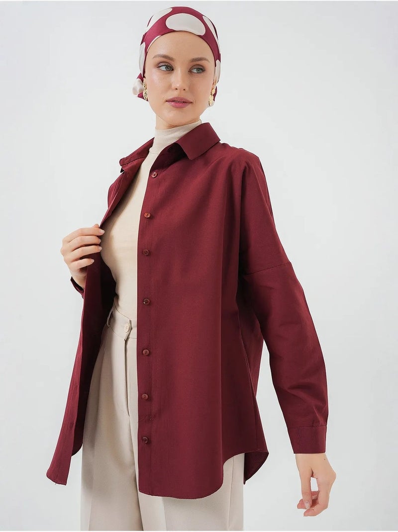 Chemise basique oversize bdart Rouge grenat - Kiabi