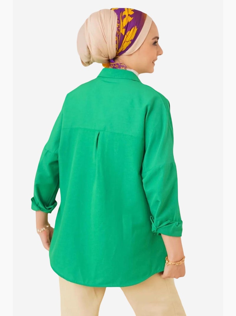 Chemise basique oversize bdart Vert émeraude - Kiabi
