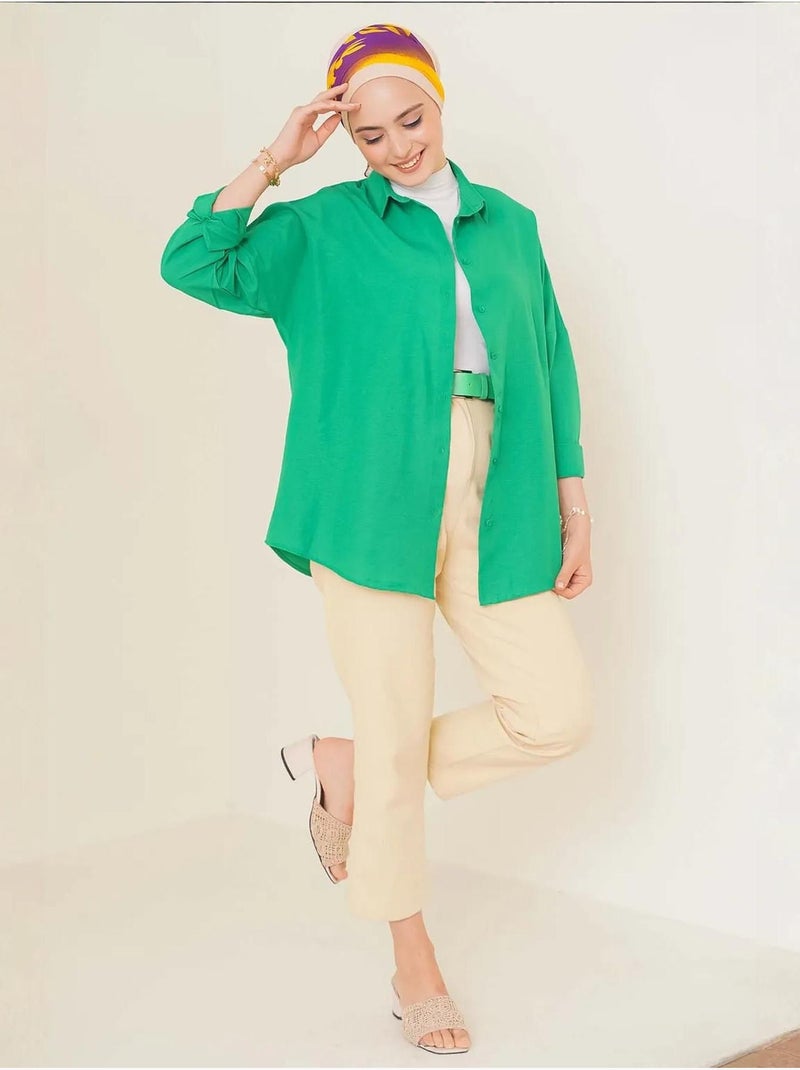 Chemise basique oversize bdart Vert émeraude - Kiabi
