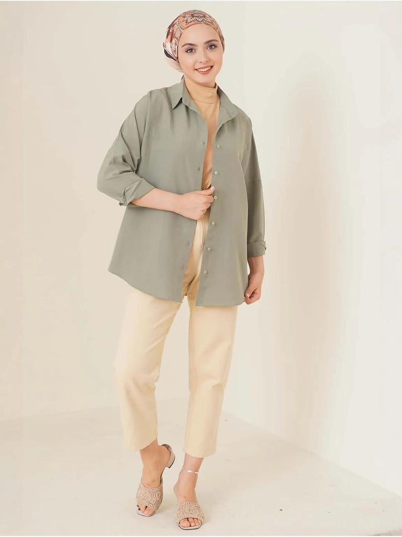 Chemise basique oversize bdart Vert kaki - Kiabi