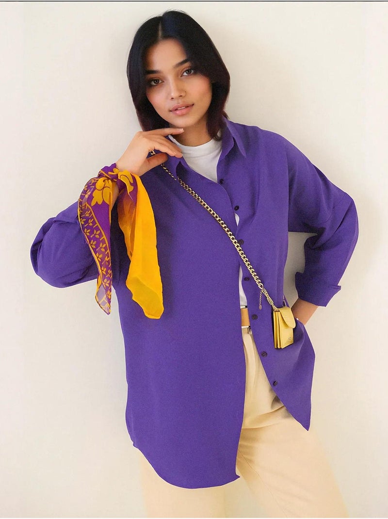 Chemise basique oversize bdart Violet - Kiabi