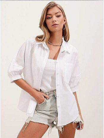 Chemise basique surdimensionnée à manches courtes bdart