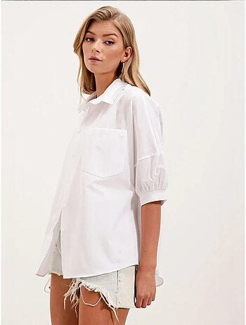 Chemise basique surdimensionnée à manches courtes bdart