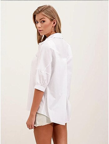 Chemise basique surdimensionnée à manches courtes bdart