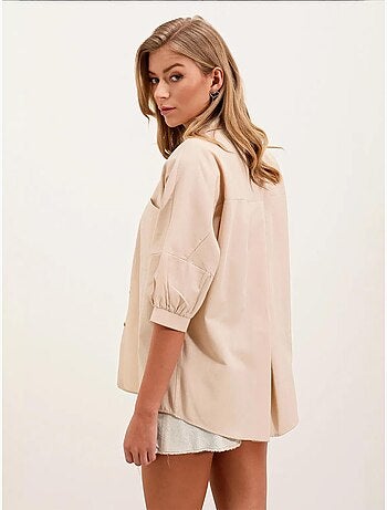 Chemise basique surdimensionnée à manches courtes bdart