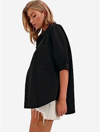 Chemise basique surdimensionnée à manches courtes bdart