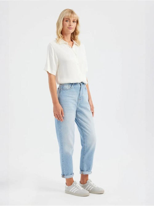 Chemise basique unie à manches courtes - Kiabi Chemise basique unie à manches courtes - Kiabi