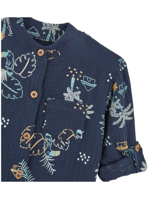 Chemise bébé en gaze de coton Athi - Kiabi