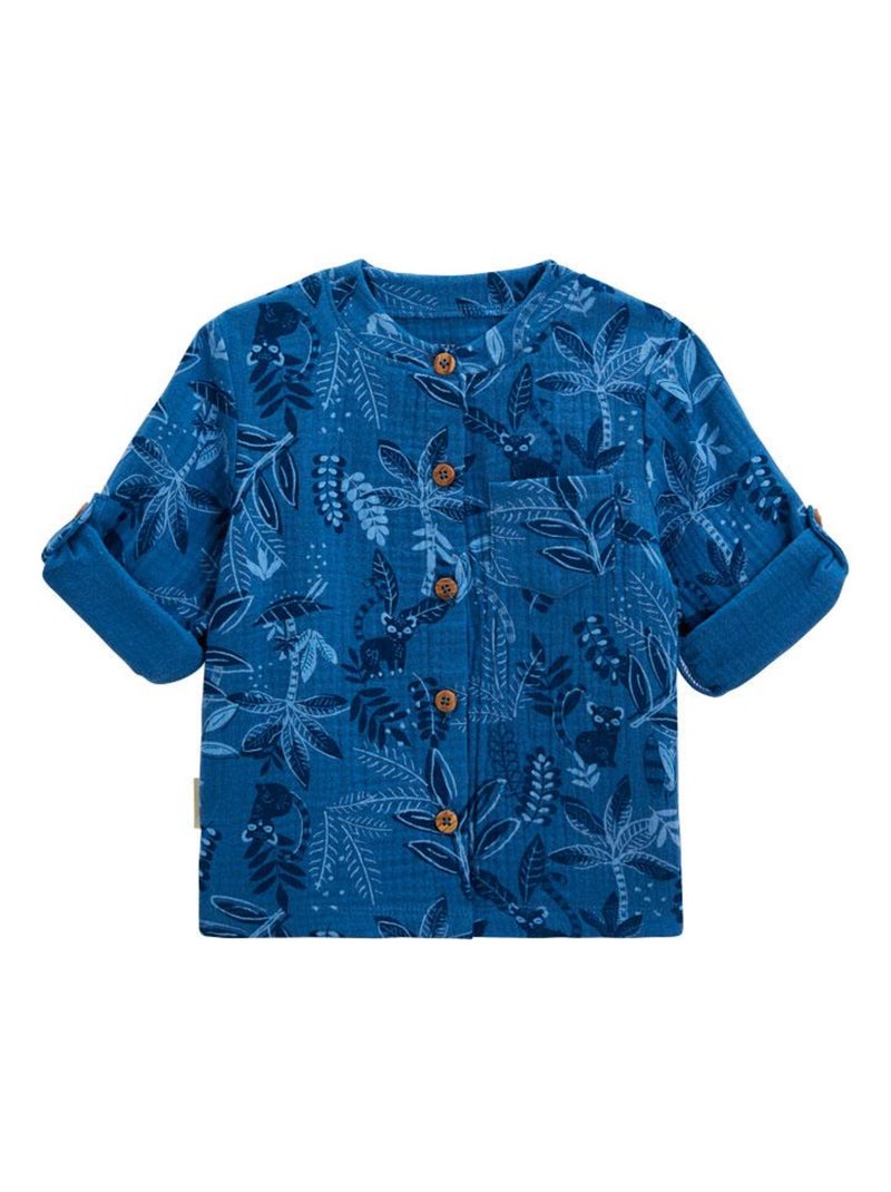 Chemise bébé en gaze de coton Gamboa Bleu - Kiabi