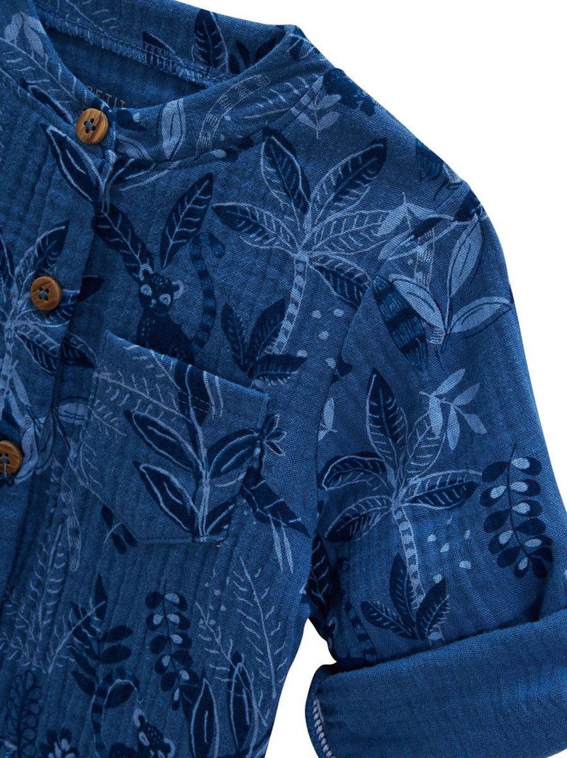 Chemise bébé en gaze de coton Gamboa Bleu - Kiabi