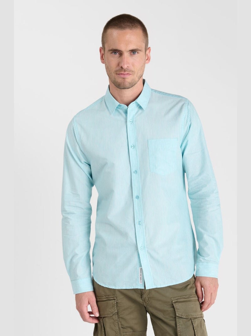 Chemise BIROS 'Le Temps Des Cerises' Bleu - Kiabi