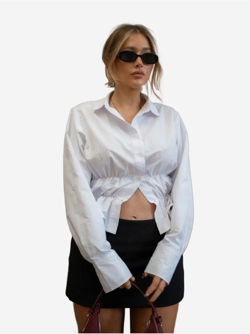 Chemise blanche à boutons Valletta - Kiabi