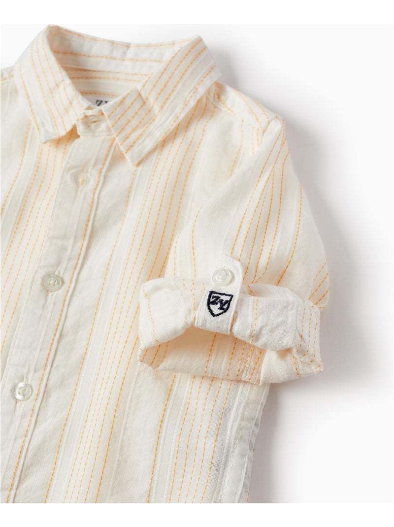 Chemise D'équitation Enfant Classique Blanche - Manches Longues - Taille S (Garçon)
