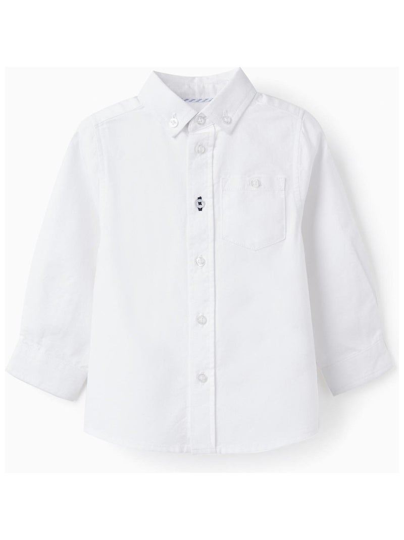 Chemise blanche à manches longues pour bébé garçon manches longues ESSENTIALS LINE Blanc - Kiabi
