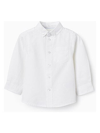 Chemise blanche à manches longues pour bébé garçon manches longues ESSENTIALS LINE