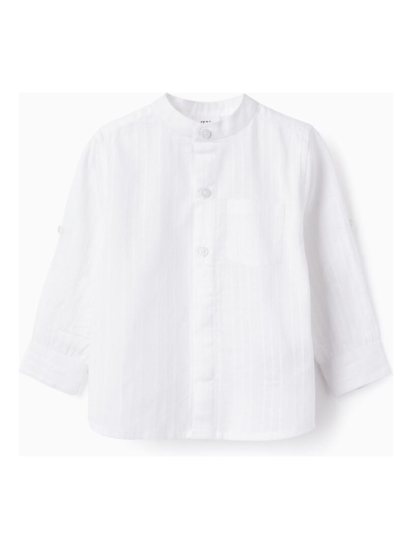 Chemise blanche a manches longues pour bebe garcon manches longues HAJJ COLLECTION