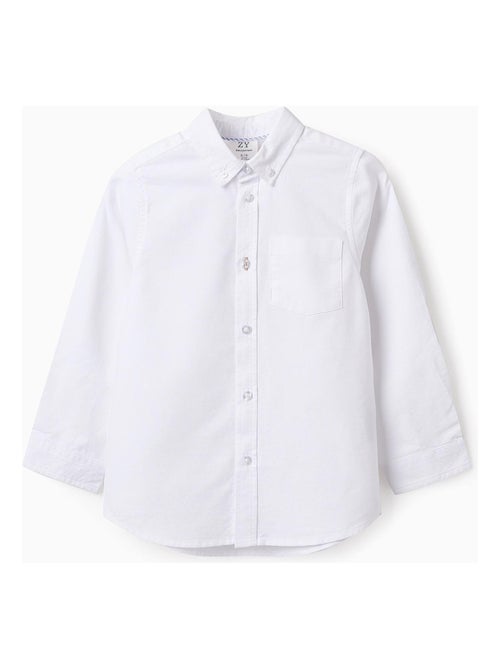 Chemise blanche à manches longues pour garçon manches longues ESSENTIALS LINE - Kiabi