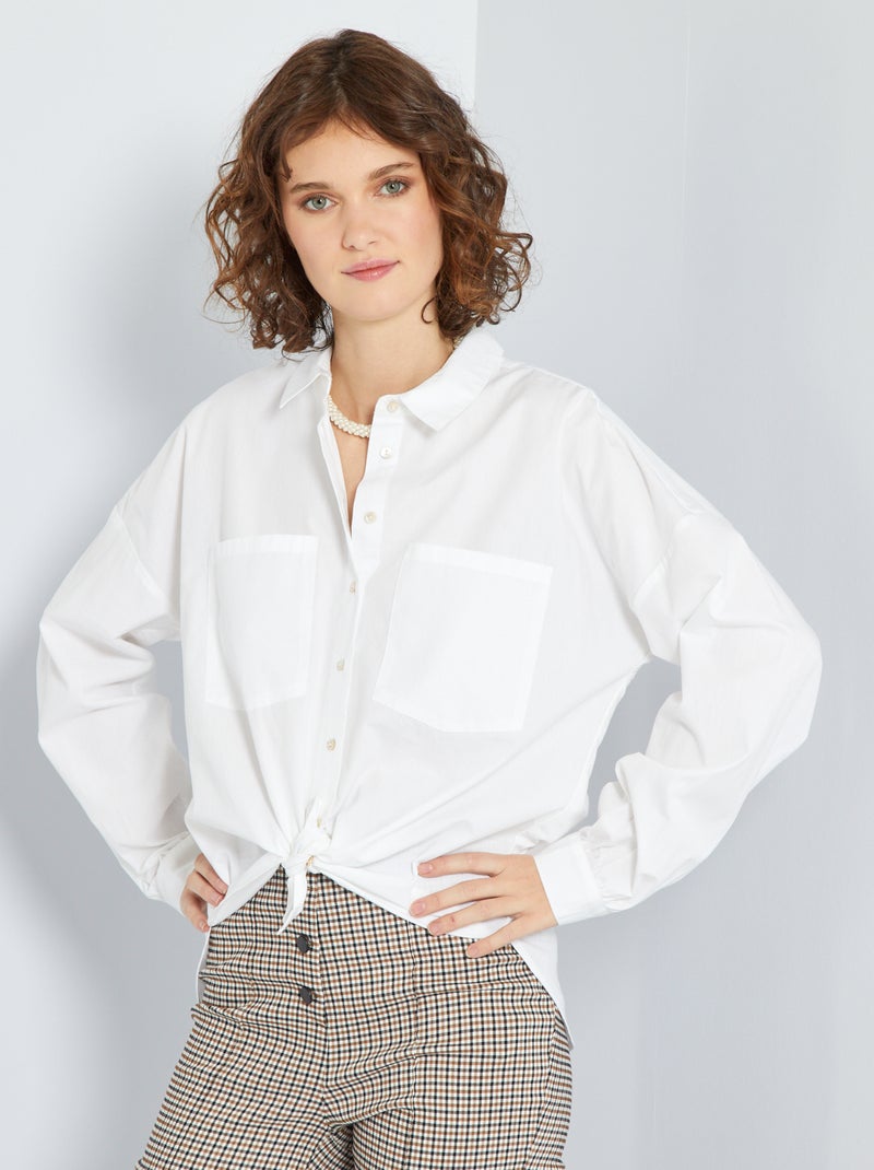 Chemise blanche blanc - Kiabi