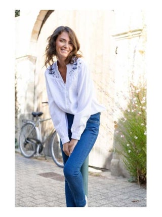 Chemise blanche Femme avec broderie
