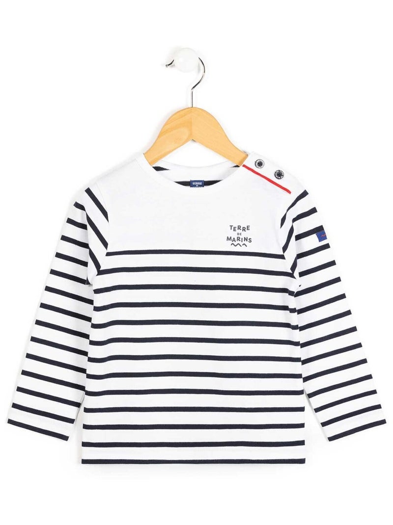 Chemise blanche Homme imprimé gris - Terre de Marins Bleu - Kiabi