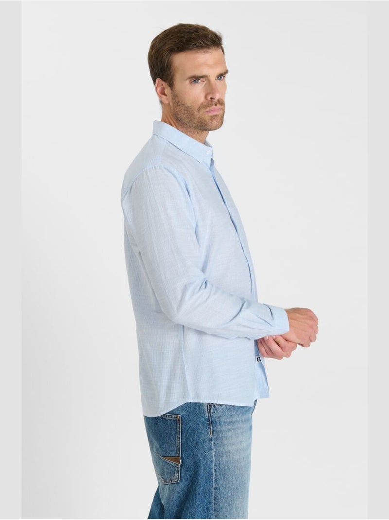 Chemise BLAT 'Le Temps Des Cerises' Bleu - Kiabi