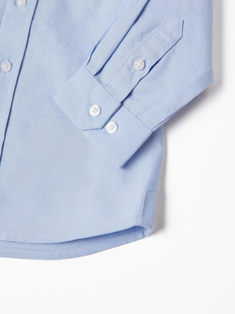 Chemise manches longues garçon ECLOUDS - VENT DU CAP - Bleu - Kiabi