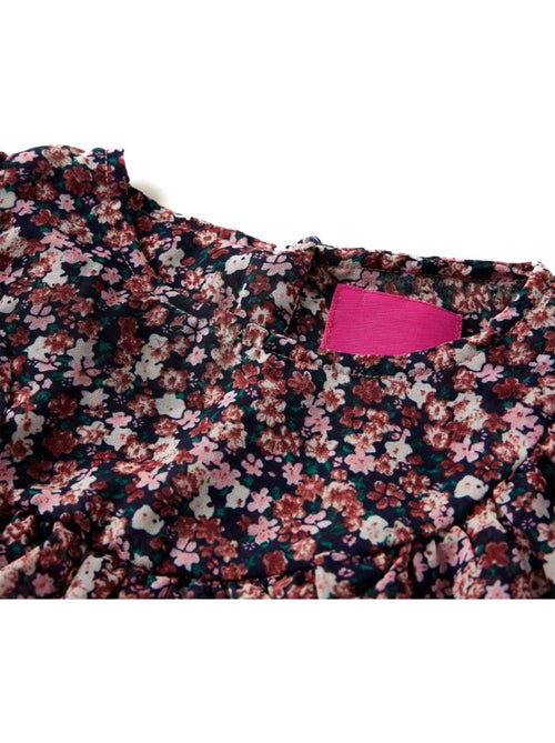 Chemise blouse polyester à manches longues fleurs - vidaxl - Kiabi