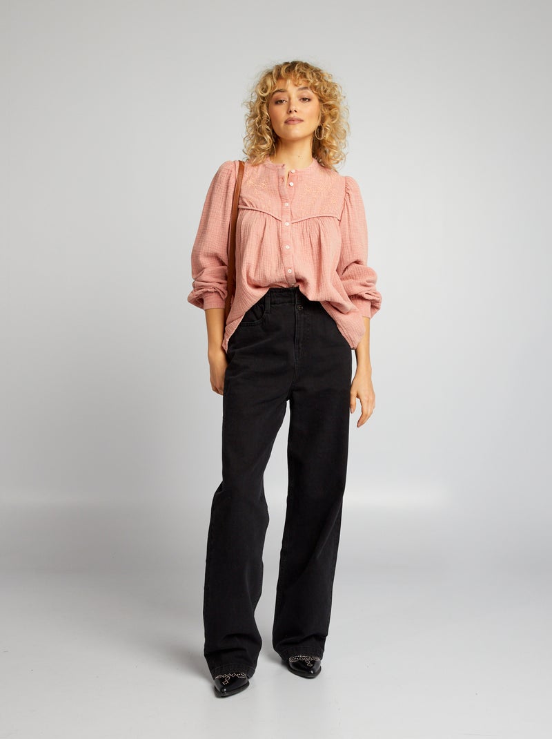 Chemise bohème Rose - Kiabi
